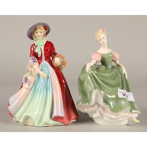 228 - Royal Doulton figure, Michele HN2234 and another Paragon 