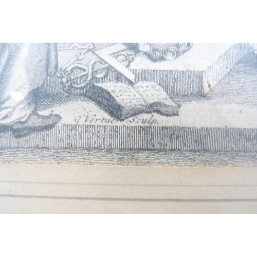 49 - Three antique Italian engravings to include an example after Rubens, 'Cornelio de Wael', 32cm x 44cm... 