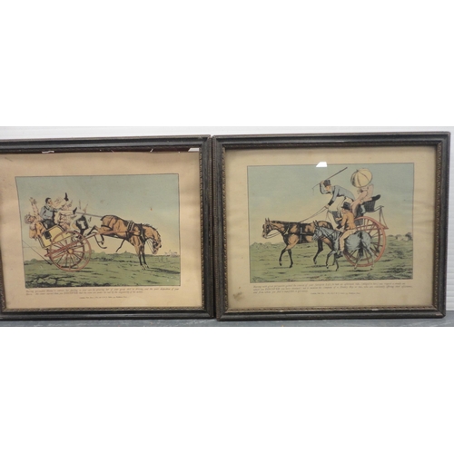 53 - Sporting prints to include 'Leicestershire Hunt', 30cm x 47cm, 'The Meeting', another two prints aft... 