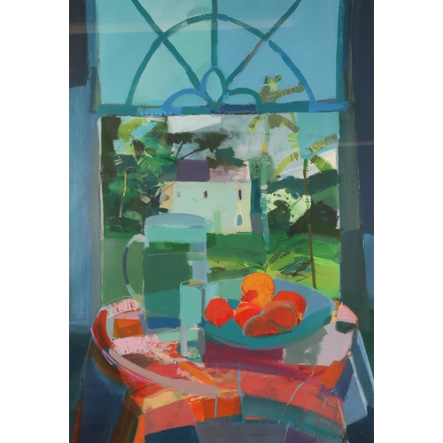 475 - Claire  Harrigan (Scottish Born 1964) Oranges At The WindowFramed Mixed mediasigned, 91cm x 65cm, AR... 