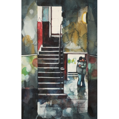 503 - Bryan Evans (Scottish Born 1964)A LumberFramed watercolour, signed50cm x 33cm