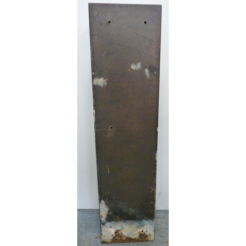 191 - Painted metal gun cabinet, 126cm high, 32cm wide and 21cm deep.