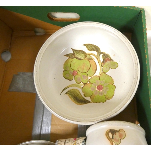 13 - Large Denby floral stoneware dinner service.