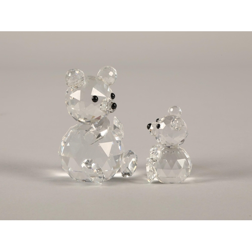 17 - Two Swarovski Crystal teddy bears and three bunnies (5) some boxed