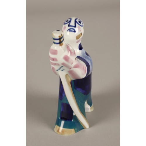 20 - Sargadelos Porcelain Figurine Man With Oar 19cm high