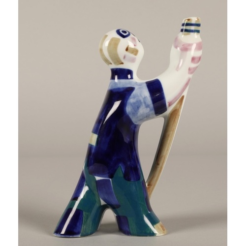 20 - Sargadelos Porcelain Figurine Man With Oar 19cm high