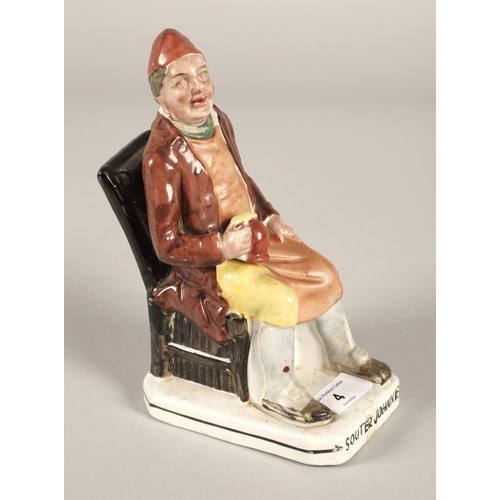 4 - Souter Johnnie ceramic figurine, 20cm h