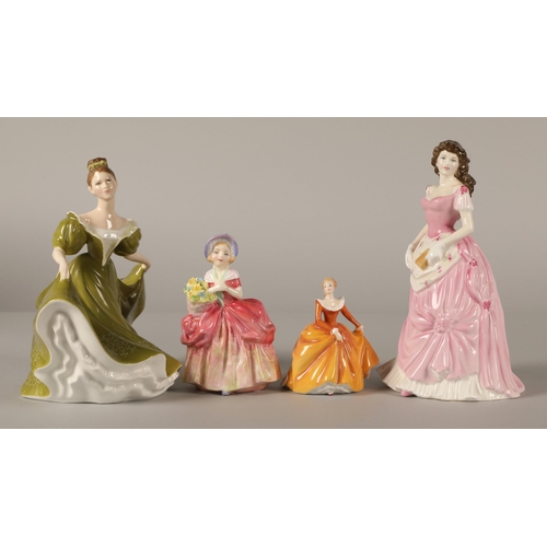 25 - Four Royal Doulton figures, Lynne HN4155, Lynne HN2329, Cissie HN1809, and Fragrance HN3220(4)