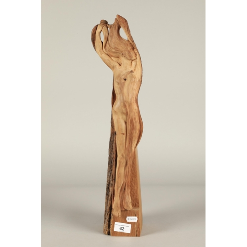 42 - Wooden sculpture Miroslaw Kuzma 53cm high