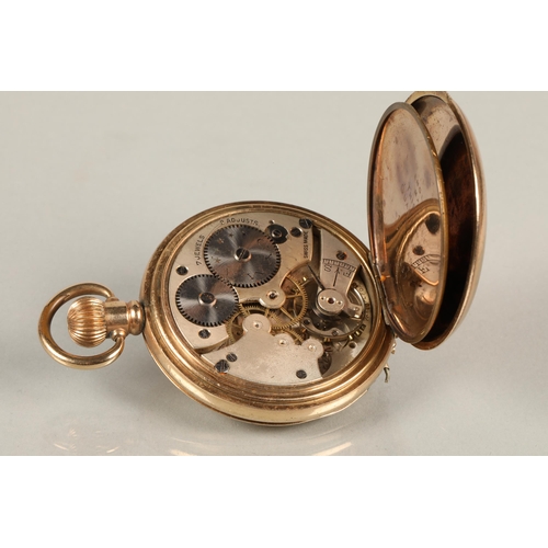 81 - Gold plated pocket watch (some damage) and a Timex nurses watch