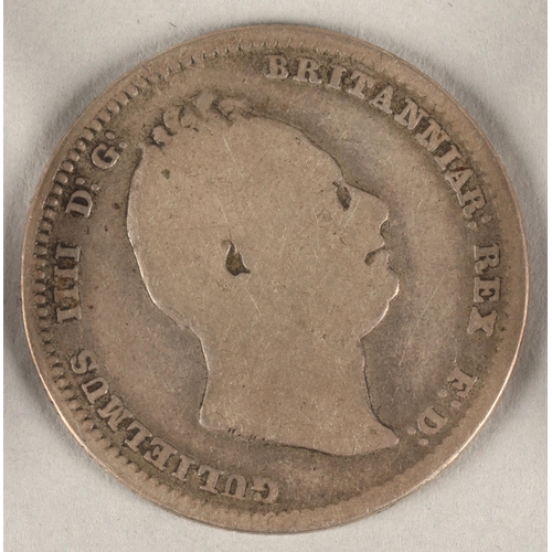 151 - Two Charles I pennies and a William IIII (IV) 1834 shilling