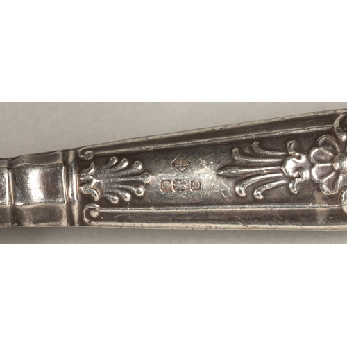 221 - Silver handled cake slice, Sheffield 1978