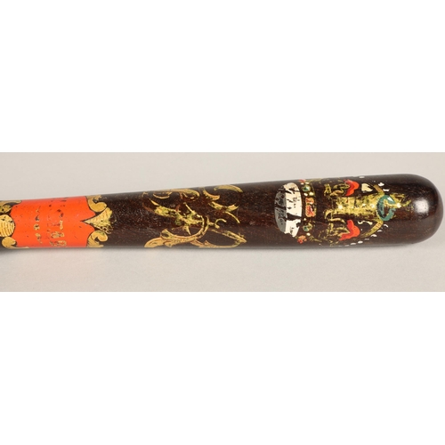 256 - 19th century Constable decorated truncheon.38cm