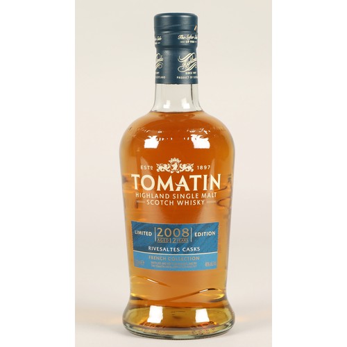 242 - Set of four Tomatin 2008 limited edition 12 years old non chill filtered highland single malt cask s... 