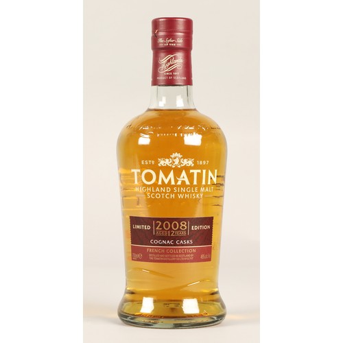 242 - Set of four Tomatin 2008 limited edition 12 years old non chill filtered highland single malt cask s... 