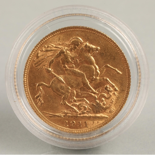 131 - George V gold sovereign 1911