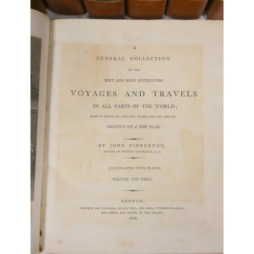 100 - PINKERTON JOHN.  A General Collection of the Best and Most Interesting Voyages and Travels in All Pa... 