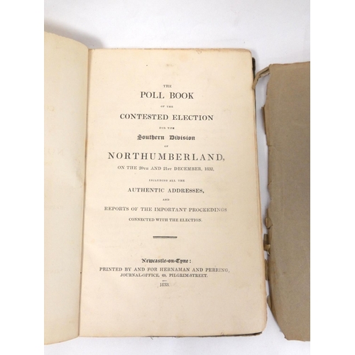 104 - HERNAMAN & PERRING (Pubs).  The Poll Book for the Contested Election for the Southern ... 