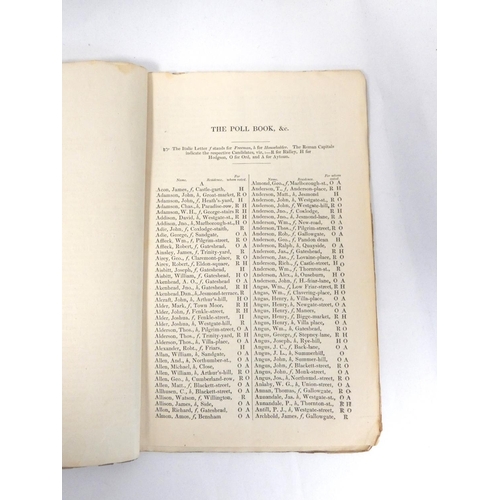 104 - HERNAMAN & PERRING (Pubs).  The Poll Book for the Contested Election for the Southern ... 