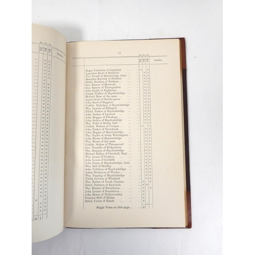 105 - NEWCASTLE DAILY JOURNAL (Pubs).  Poll-Books &c, County of Northumberland, Now First Printed... 