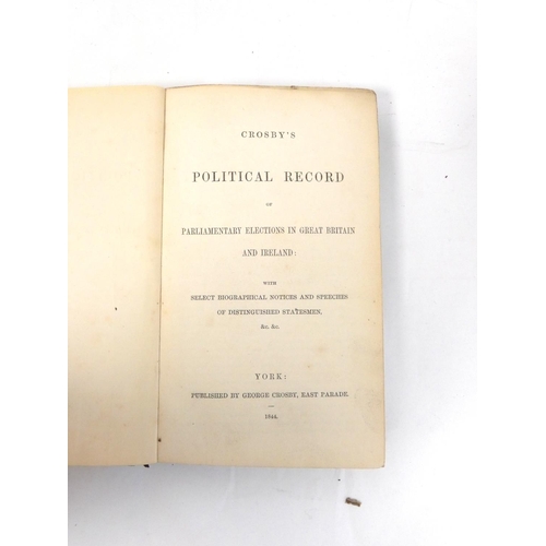 108 - FLETCHER JOHN (Prntr).  Chester Election, 1826 the Complete Poll Book ... also A Collectio... 