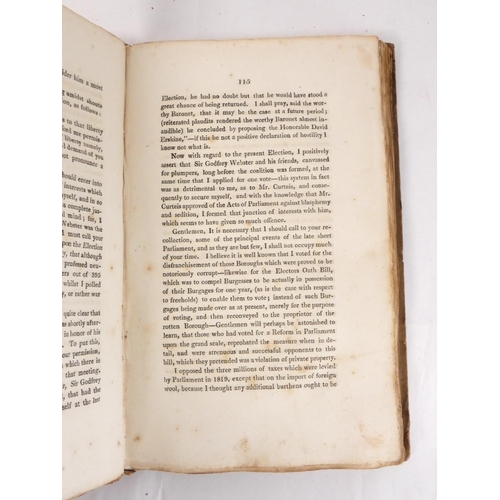 110 - MASON W. (Pubs).  An Account of the Sussex Election Held at Chichester, March 13, 1820 &am... 