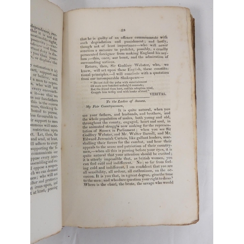 110 - MASON W. (Pubs).  An Account of the Sussex Election Held at Chichester, March 13, 1820 &am... 