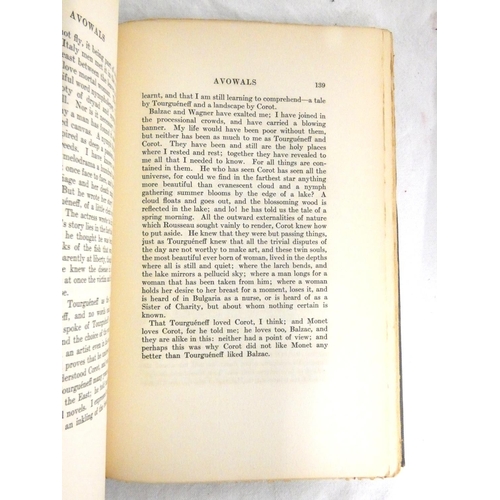 120 - MOORE GEORGE.  A Story-Tellers Holiday. 2 vols. Qtr. cloth, marbled brds. Each vol. with the label 