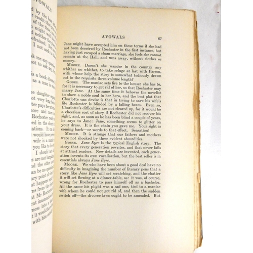 120 - MOORE GEORGE.  A Story-Tellers Holiday. 2 vols. Qtr. cloth, marbled brds. Each vol. with the label 