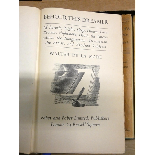 141 - BENNETT ARNOLD.  The Journals. 3 vols. in torn d.w's. 1932; also 5 vols., Walter de la Mare, in d.w'... 