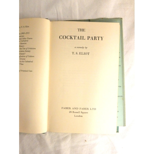 146 - FRY CHRISTOPHER.  10 various vols. (generally not 1sts); also 5 vols., T. S. Eliot.  ... 