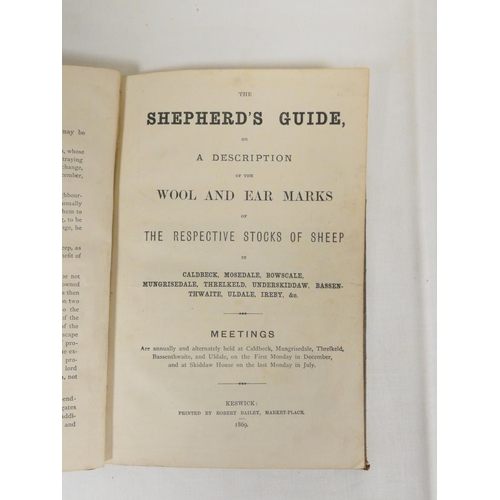 153 - BAILEY ROBERT (Prntr).  The Shepherd's Guide or A Description of the Wool & Earmarks of the Resp... 