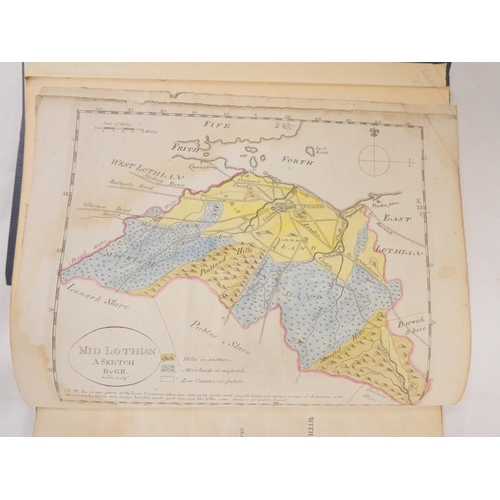 157 - ROBERTSON GEORGE.  General View of the Agriculture of the County of Midlothian. 90pp. Hand col. eng.... 