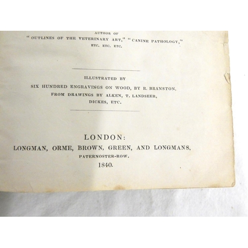 167 - BLAINE D. P.  An Encyclopedia of Rural Sports. 1240pp. Many text vignettes. Rebound. 1840.... 