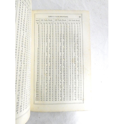 172 - BLACKIE & SON (Pubs).  The Agriculturalist's Calculator. Eng. frontis & many table... 