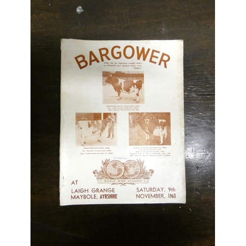 174 - Ayrshire Cattle.  Bargower Herd sale catalogues. 13 of these, the earliest 1943. Mixed con... 