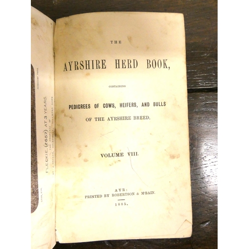 175 - Ayrshire Cattle.  A carton of various books & softback publications incl. early herd b... 