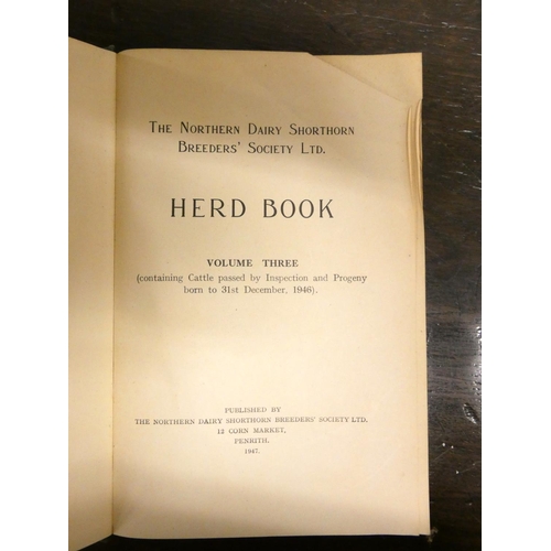 176 - Northern Dairy Shorthorn Cattle.  Herd Books, vols. 3 to 13. 1940's/1950's.... 