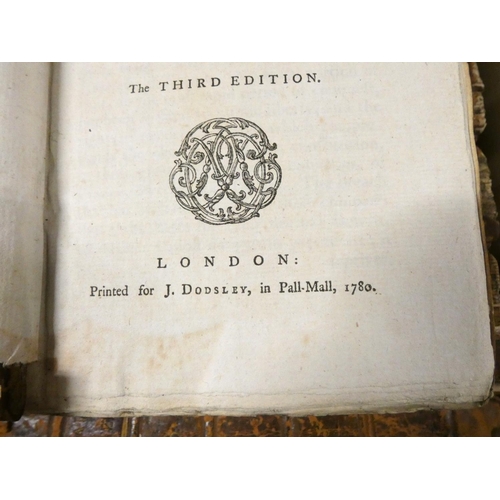 185 - DODSLEY J. (Pubs).  The Annual Register or A View of the History, Politics & Literature. Vols. f... 