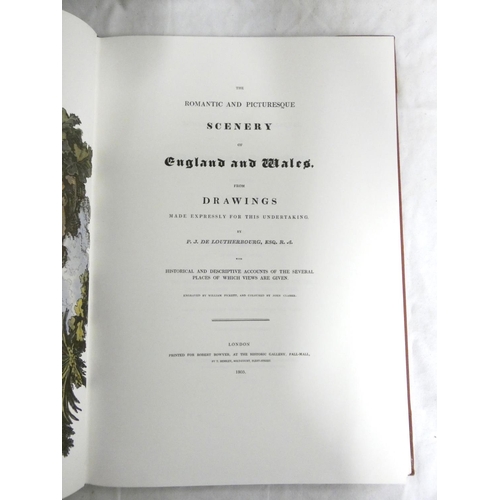 188 - DE LOUTHERBOURG P. J.  The Romantic & Picturesque Scenery of England & Wales. Col.... 