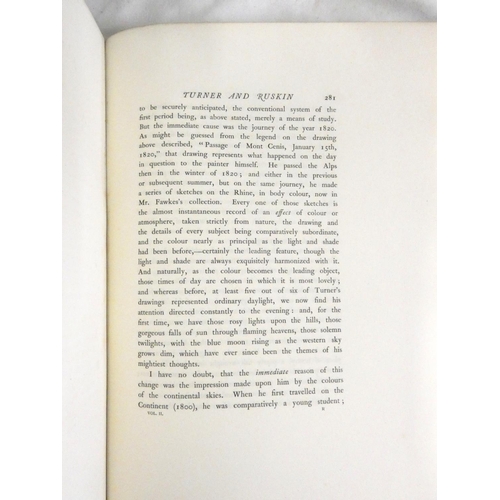 190 - TURNER & RUSKIN.  An Exposition of the Work of Turner for the Writings of Ruskin, edited ... by ... 