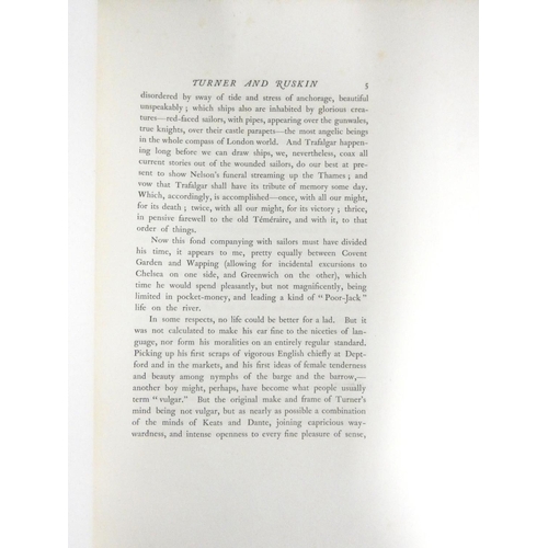 190 - TURNER & RUSKIN.  An Exposition of the Work of Turner for the Writings of Ruskin, edited ... by ... 