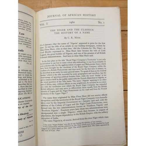 192 - OLIVER R. A. & FAGE J. D. (Eds).  The Journal of African History. A carton of these. C... 