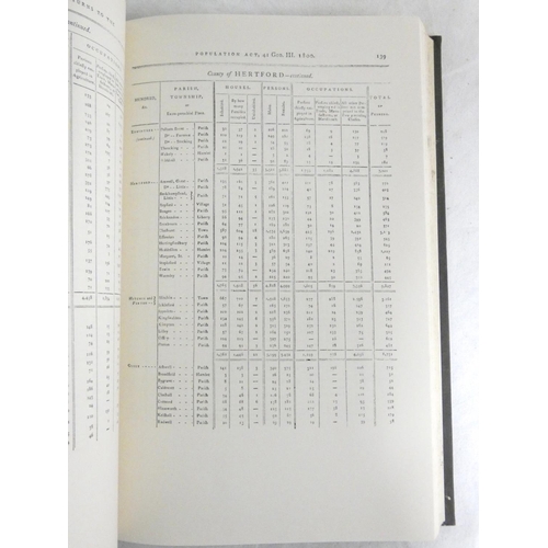 193 - British Parliamentary Papers.   Census Reports - 1801.  2 vols. Folio. Orig. blue clo... 