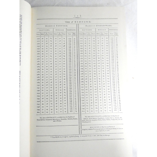 193 - British Parliamentary Papers.   Census Reports - 1801.  2 vols. Folio. Orig. blue clo... 