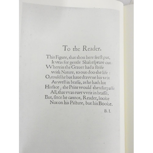 203 - SHAKESPEARE WILLIAM.  The First Folio of Shakespeare, The Norton Facsimile. Ltd. ed. 112/1,000. Foli... 