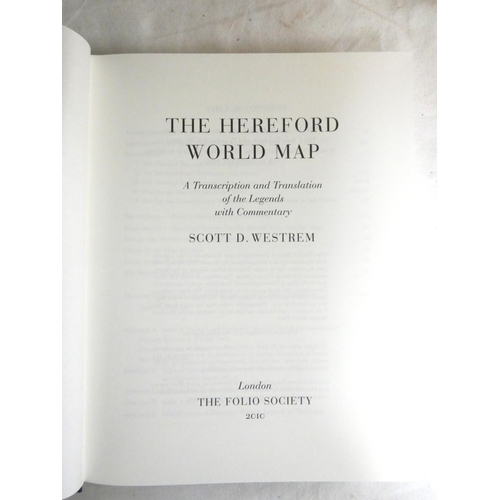 232 - FOLIO SOCIETY.   The Hereford World Map,  Mappa Mundi. Ltd ed. 1,000, the rolled facsimile map, 125c... 