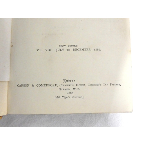 245 - SCOTT CLEMENT (Ed).  The Theatre, A Monthly Review. 5 bound vols. Mounted photograph &... 