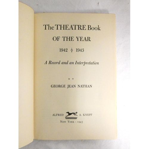 250 - NATHAN GEORGE JEAN.  The Theatre Book of the Year. A run of 8 vols., mainly in torn d.w's.... 