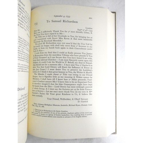 253 - GARRICK DAVID.  The Letters, ed. by D. M. Little & G. M. Kahrl. 3 vols. Orig. cloth in... 